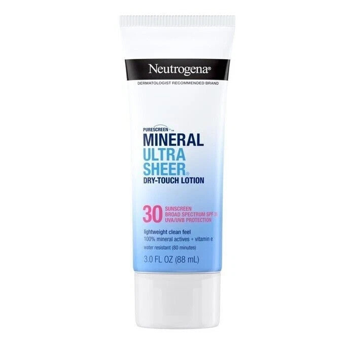 Mineral Sunscreen SPF 30 Lotion - Broad Spectrum UVA UVB Protection, 3 oz