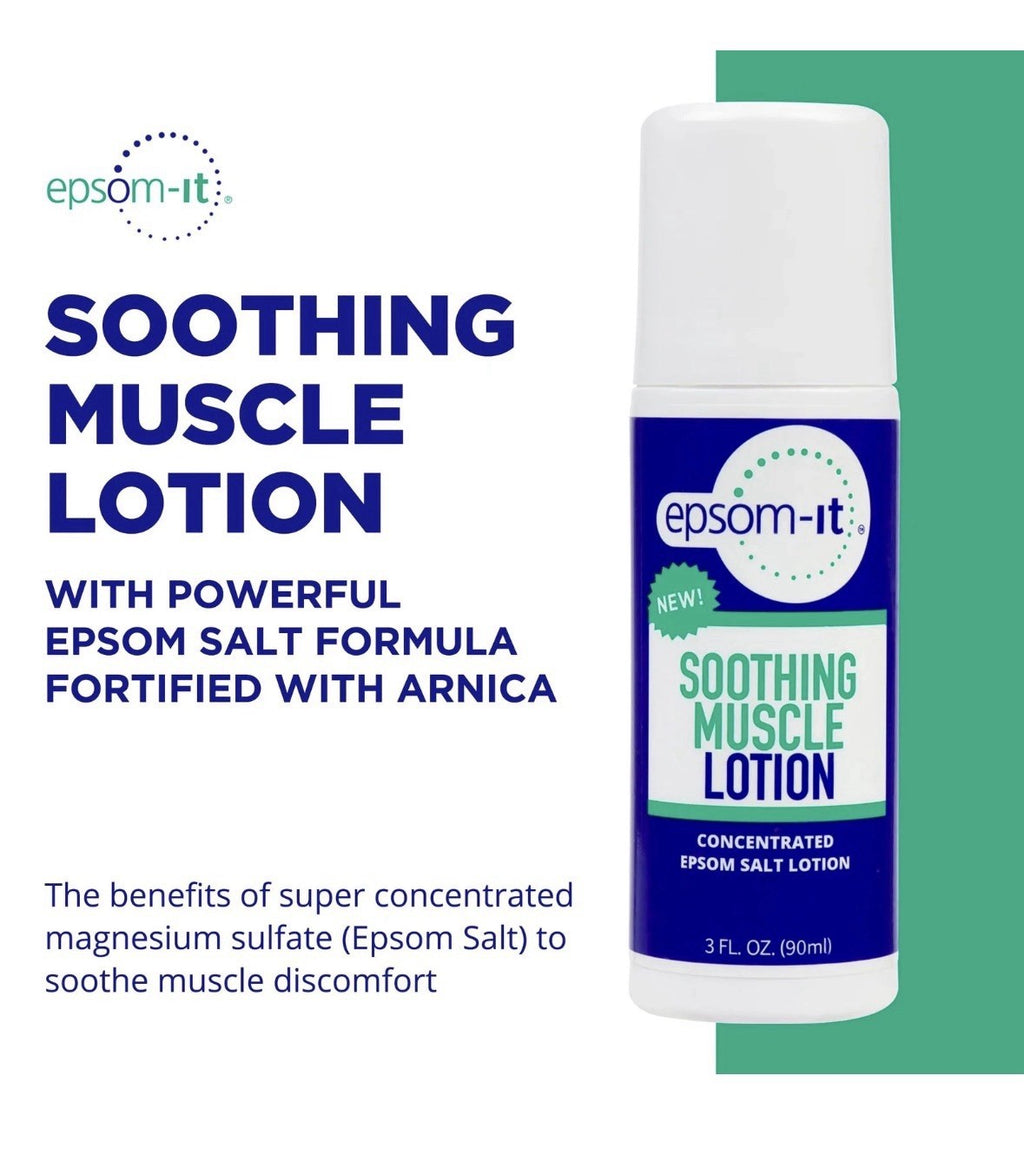 Epsom-It Soothing Muscle Relief Roll-On Lotion - 3 Pack, 3oz