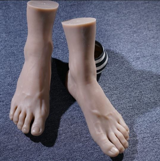 Realistic Silicone Male Foot Model for Shoe Display and Anatomical Study - 26.5cm EUR 44