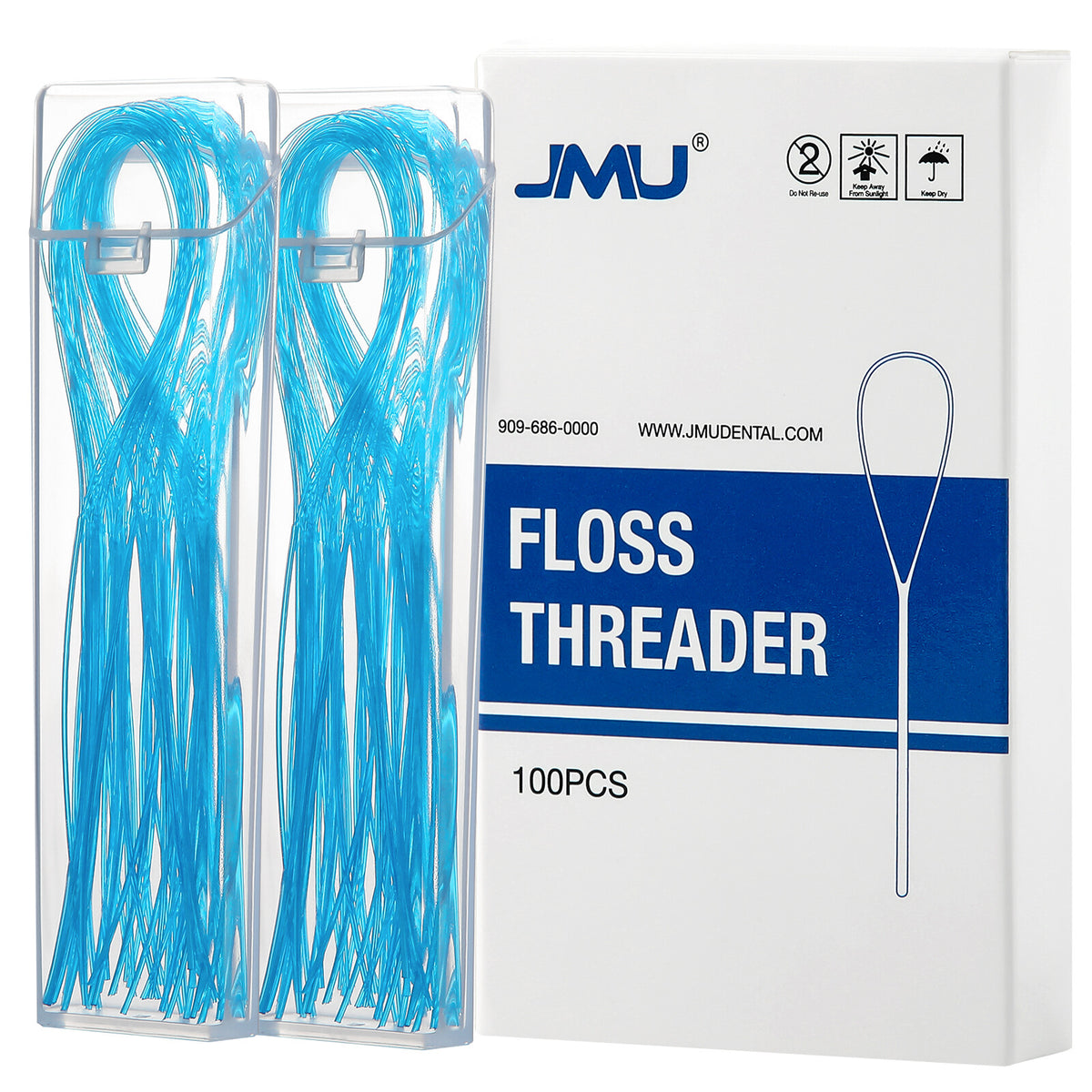 Dental Floss Threaders for Braces Bridges Implants - Bulk 100/500 pcs