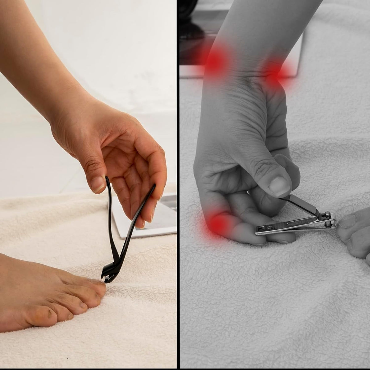 Heavy-Duty Toenail Clippers for Seniors - Wide Jaw & Ultra-Sharp Angled Head