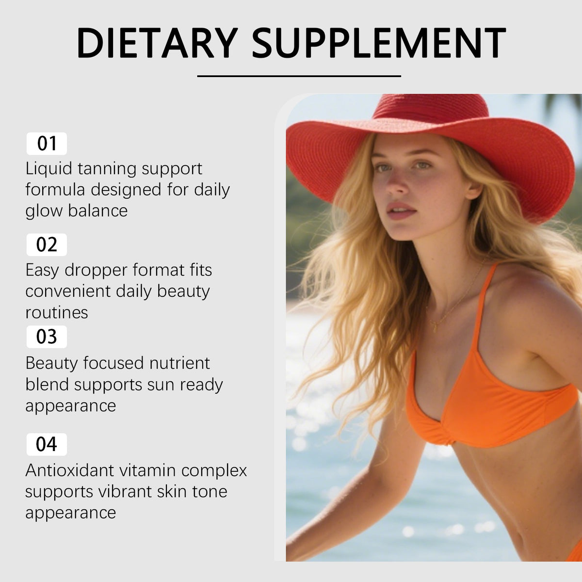 GlowDrop Self Tanner Drops 60ml for Natural Sunless Body Tan - Multiple Quantities