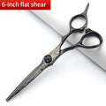 6 Inch VG10 Steel Barber Scissors Haircut & Thinning Shears - Handmade