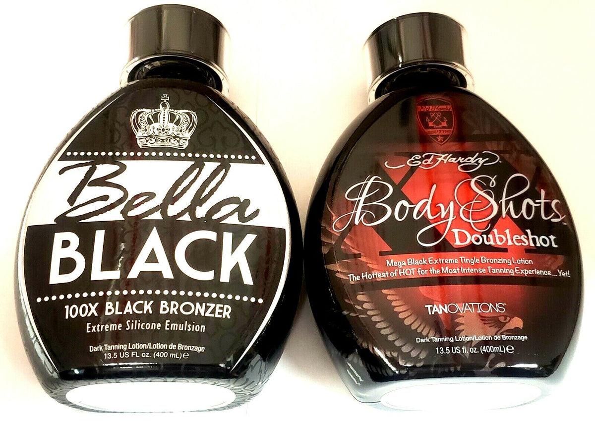 Black Bronzer Tanning Lotion with Tingle for Indoor & Outdoor Use - 13.5oz