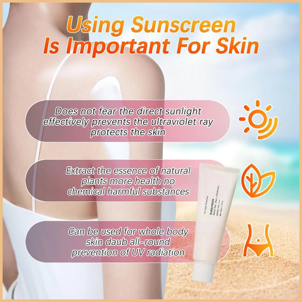 SPF 50+ Sunscreen with Rice & Probiotics - 3-Pack 150ml