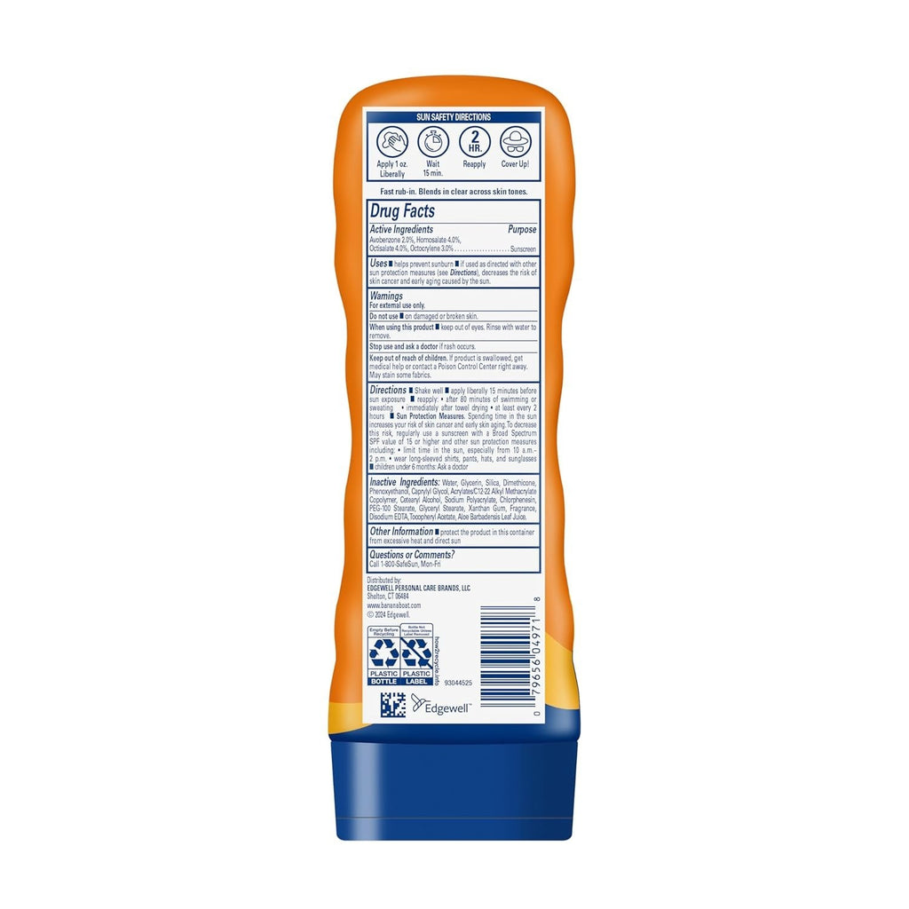 SPF 30 Sunscreen Lotion Pack of 2 - Water-Resistant Skin Sun Protection 8oz