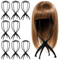 9 Pack Portable Wig Stands Collapsible Hair Wig Holders for Travel & Salon