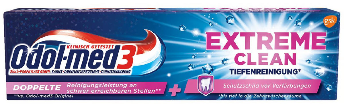 Extreme Clean Toothpaste 75ml - Powerful Oral Care, Made in Germany
