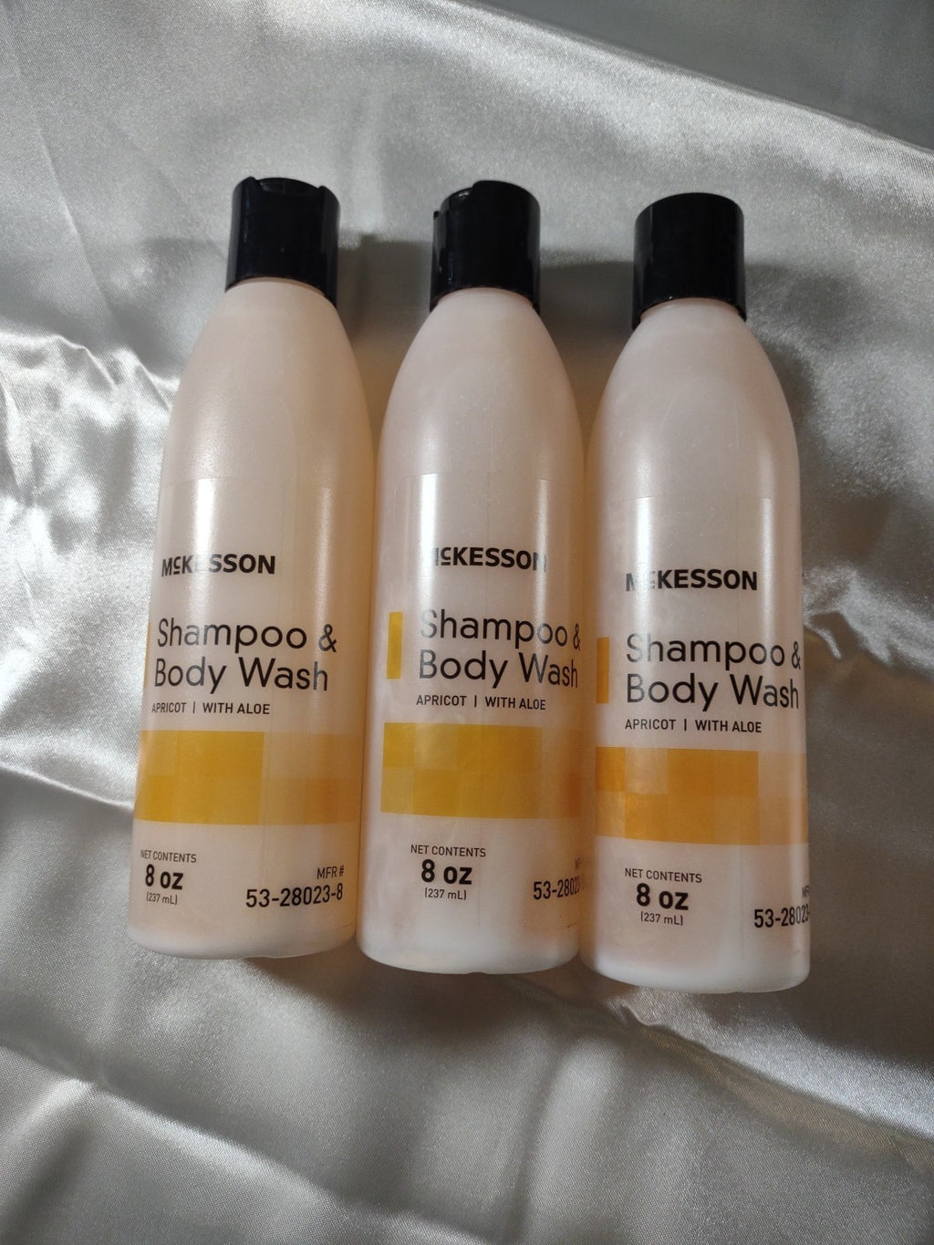 Apricot Scent Body Wash & Shampoo Set - 8 oz, Pack of 3