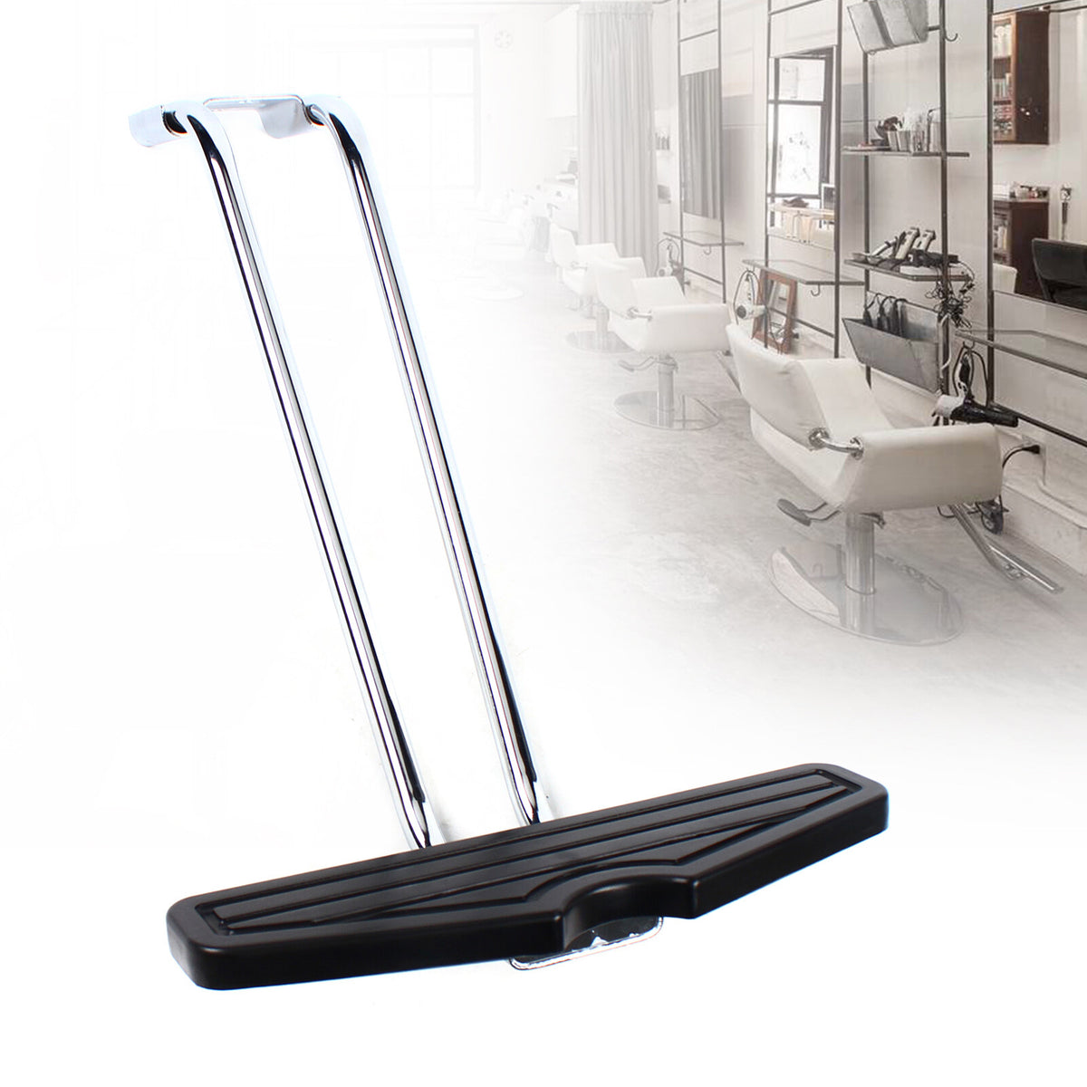 Adjustable Salon Chair Footrest for Barber and Styling Chairs, Heavy Duty