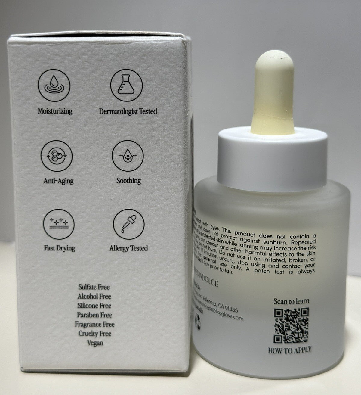 Hydrating Self-Tanning Serum Drops for Face & Body - 1 oz