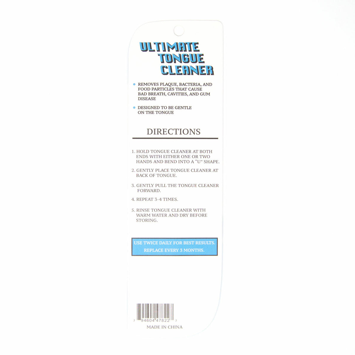 Tongue Cleaner Scraper - Gentle Oral Hygiene & Bad Breath Relief - 4 Pack