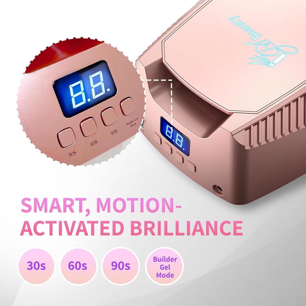Wireless Rechargeable UV/LED Nail Lamp 48W for Manicure & Pedicure