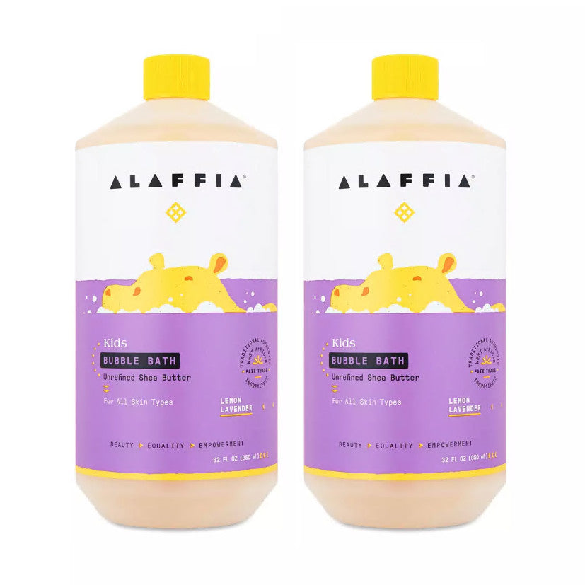 Kids Bubble Bath Lemon Lavender 32 oz Pack of 2 - Gentle, Moisturizing
