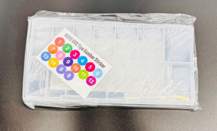 13-Pack Curved Square Nail Dual Forms for Poly Gel Extensions - French & Custom Shapes