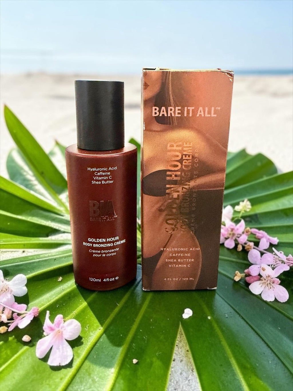 Body Bronzing Creme with Hyaluronic Acid for Sun-Kissed Glow - 4 fl oz