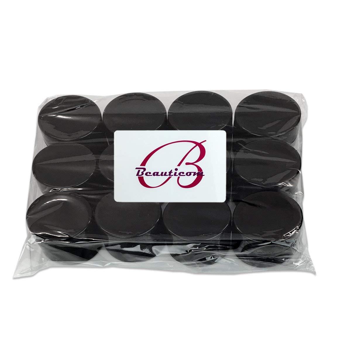 300 Pcs 7G/7ML Cosmetic Sample Jars with Lids - BPA Free Black Containers