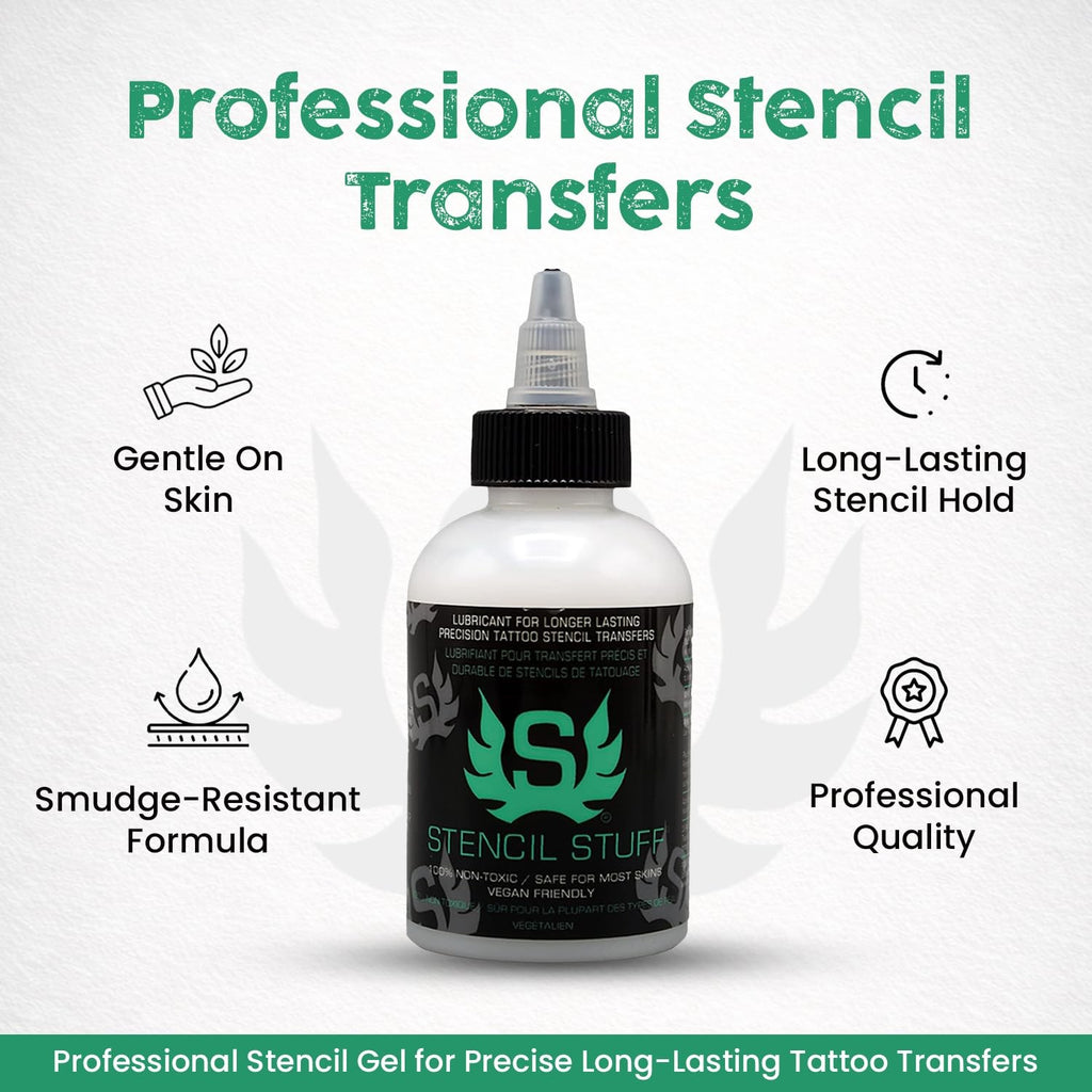 Stencil Stuff Tattoo Transfer Gel – 4oz, Off-White