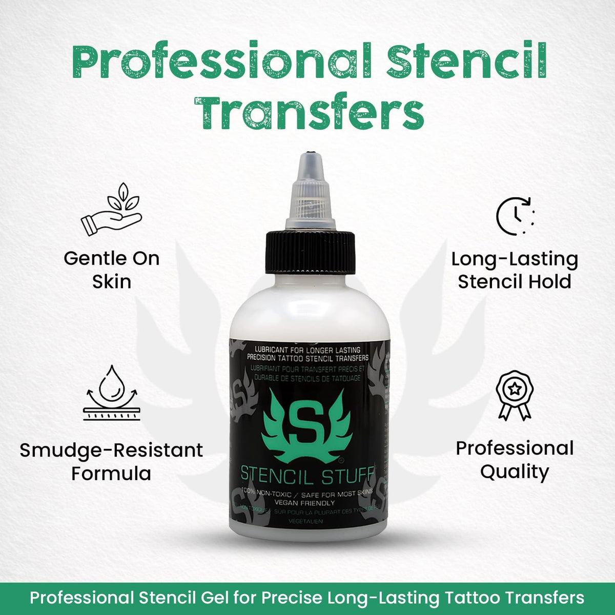 Stencil Stuff Tattoo Transfer Gel – 4oz, Off-White
