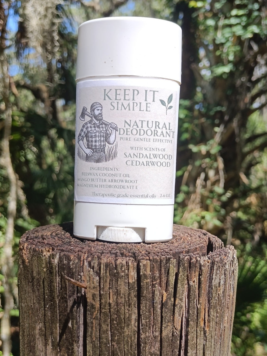 Natural Deodorant - Non-Toxic, Aluminum & Baking Soda Free, Essential Oil Blend