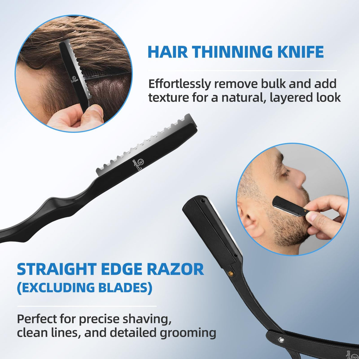 6.5-Inch Professional Barber Scissors Set Thinning Hair Cutting Shears