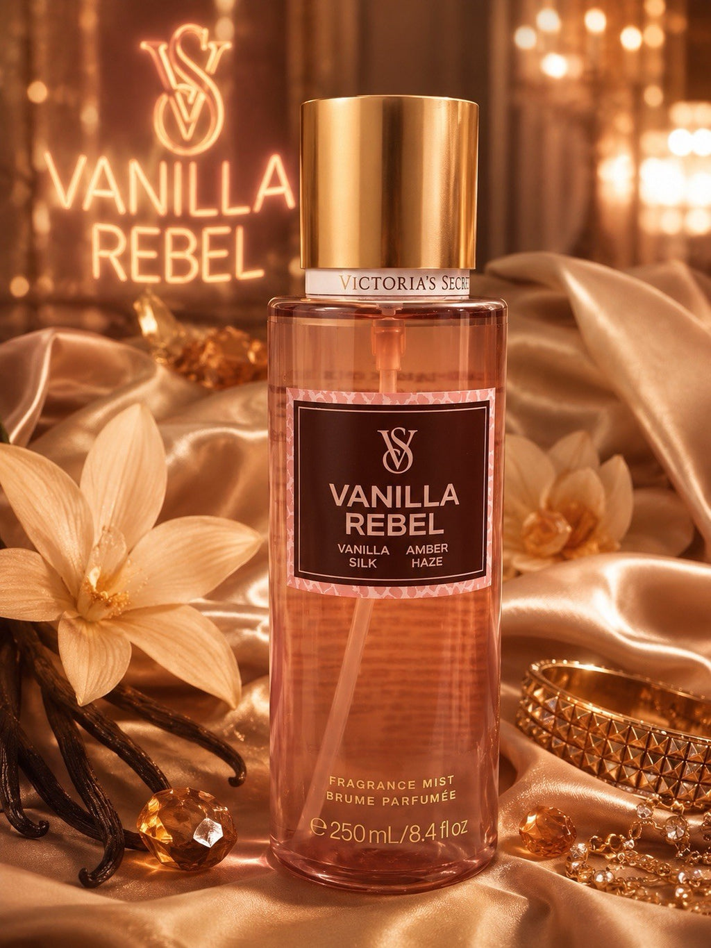Body Mist Spray - Vanilla Rebel Fragrance 8.4 fl oz