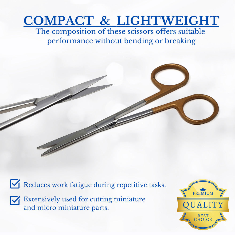 4.5-Inch Stainless Steel Salon Scissors for Nail, Eyebrow & Hair Grooming