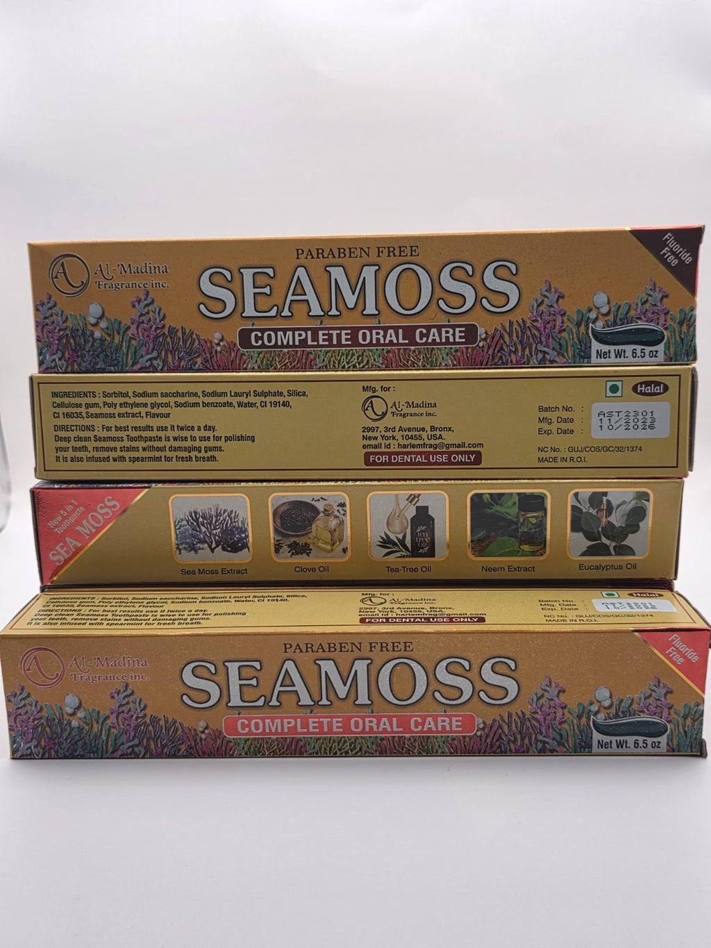 Organic Fluoride-Free Sea Moss Toothpaste for Whitening & Oral Care