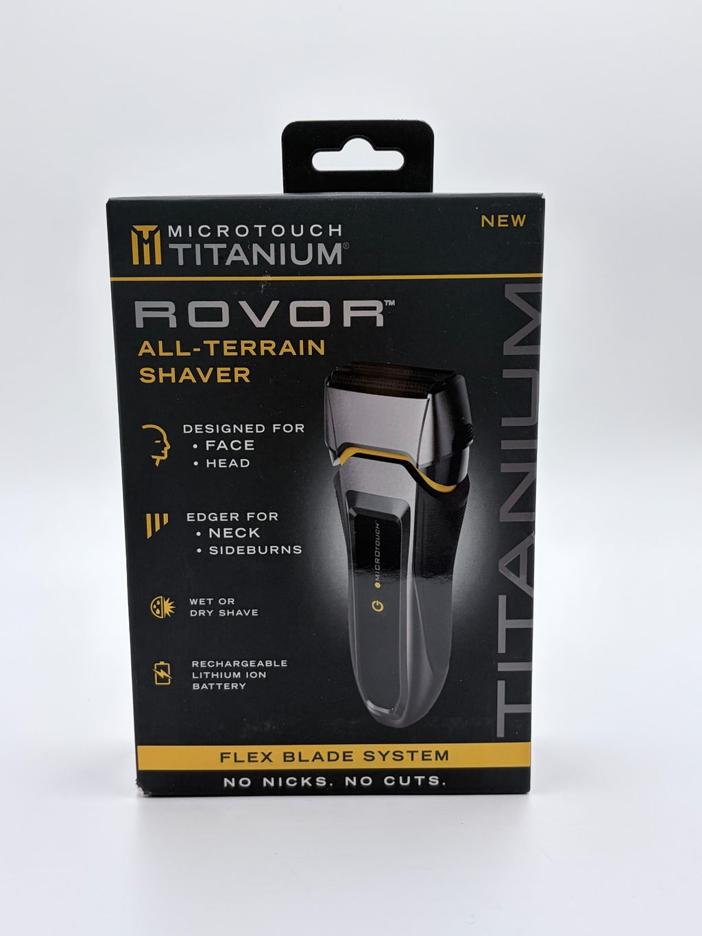 Wet & Dry Electric Shaver with Titanium Coating - Rechargeable Cordless All-Terrain Razor