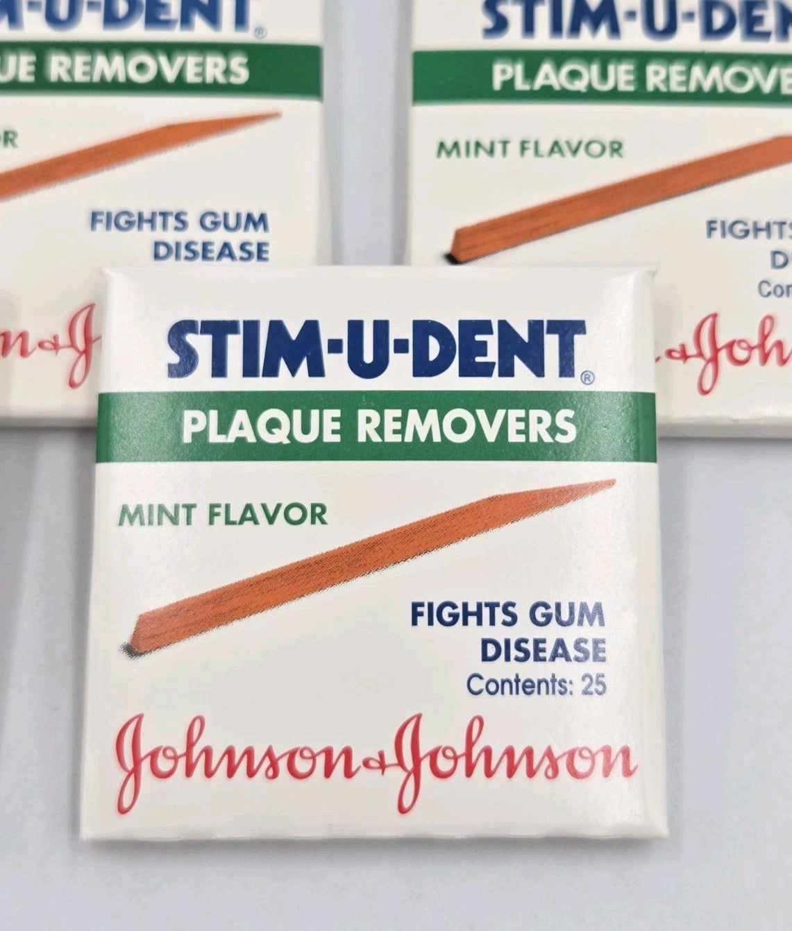 Lot of 5 Vintage 1989 Plaque Removers Mint Flavor - Oral Hygiene Tools