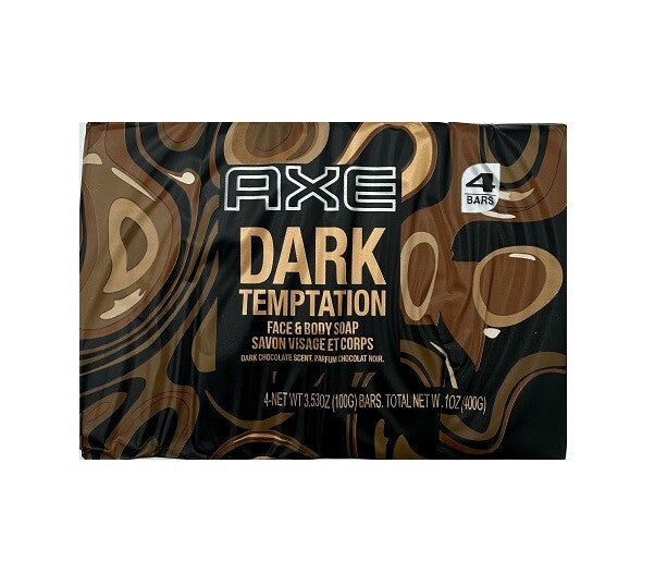 Dark Chocolate Scent Axe Body & Face Soap 8 Bars - Moisturizing Grooming Bar