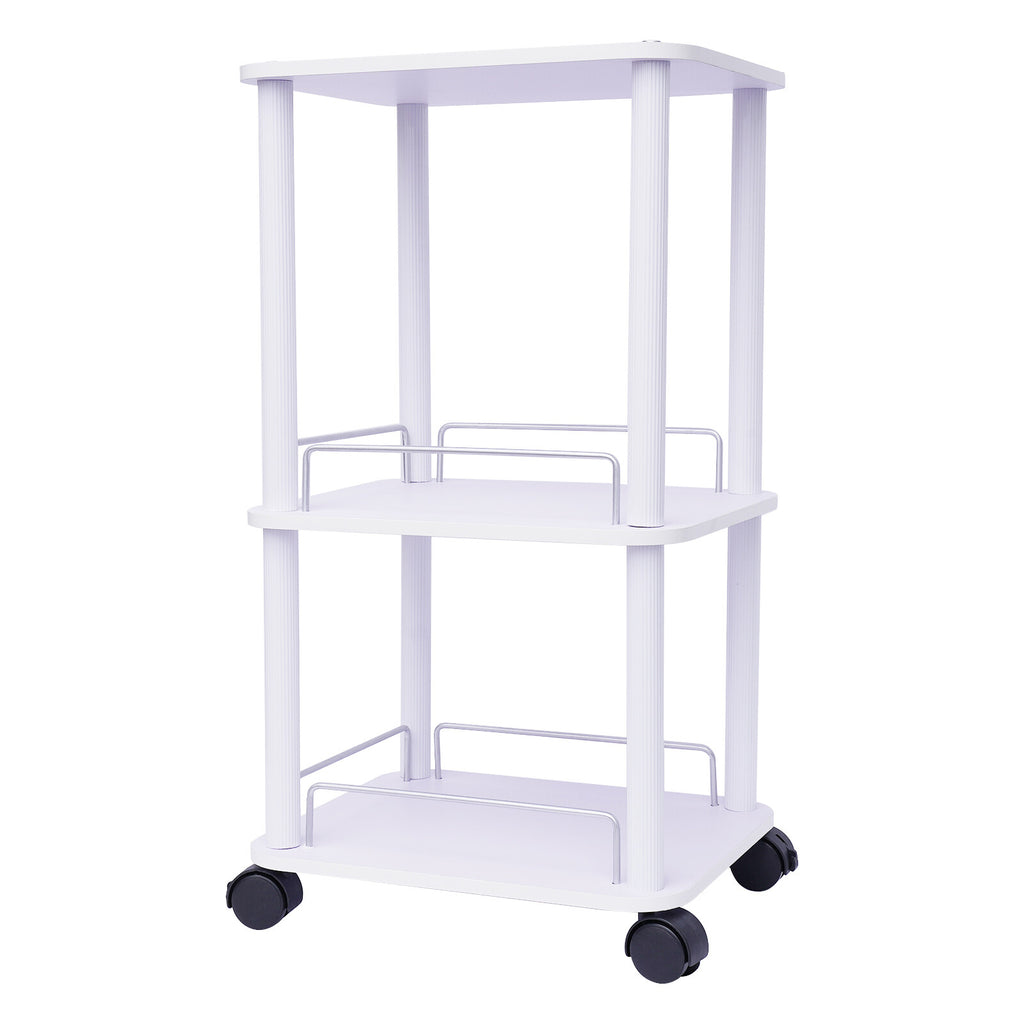 Salon Spa Beauty Equipment Trolley Cart with 3 Layers and 360° Rotating Wheels
