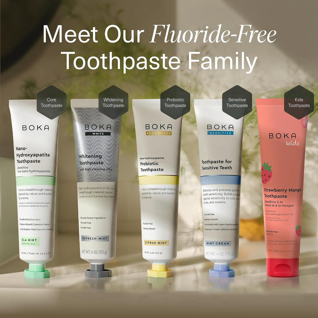 Nano Hydroxyapatite Fluoride-Free Toothpaste 2 Pack - Enamel & Whitening