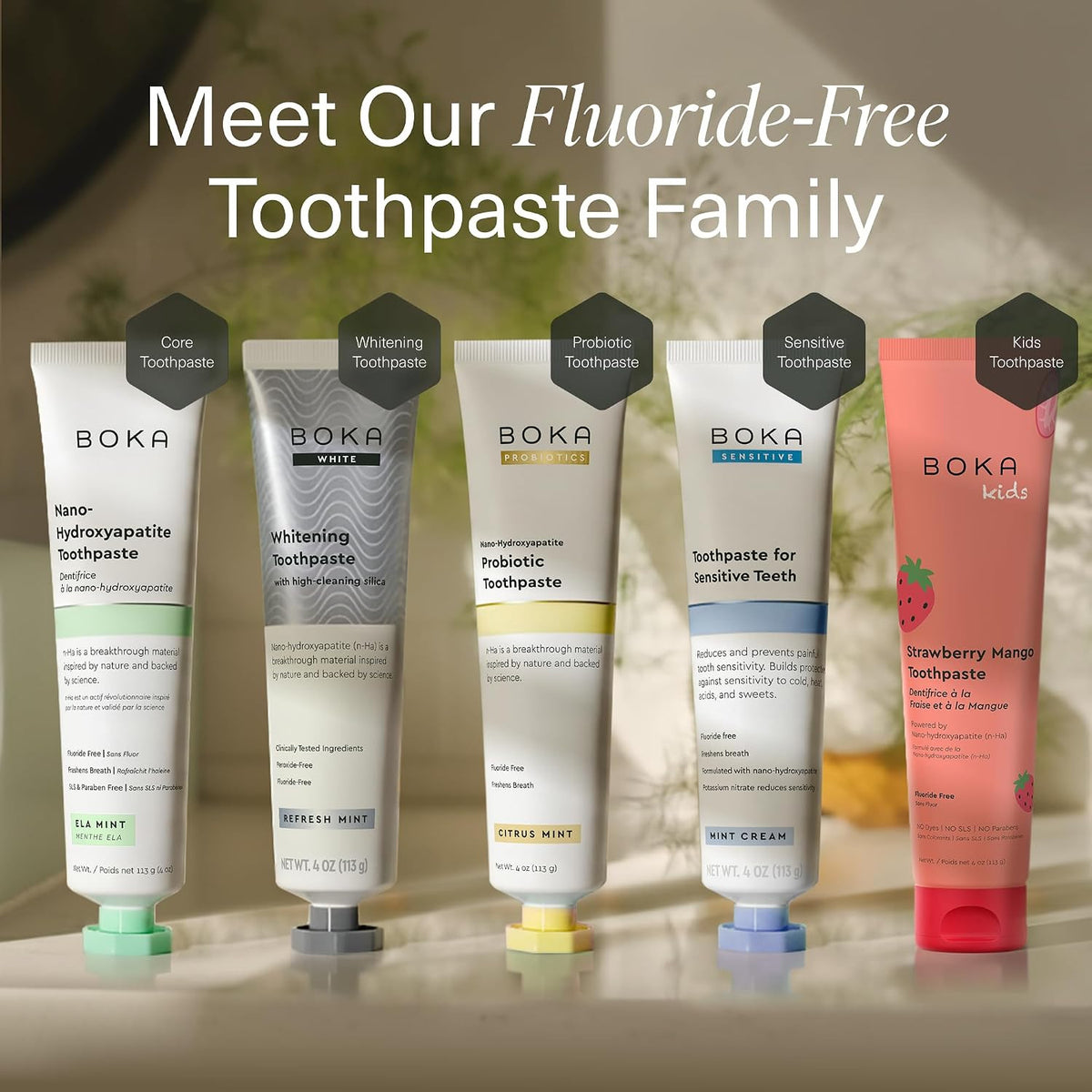 Nano Hydroxyapatite Fluoride-Free Toothpaste 2 Pack - Enamel & Whitening