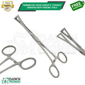 Pennington Forceps 6" Straight Serrated Body Piercing Hemostat Clamp German Gr