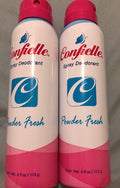 Confielle Powder Fresh Deodorant Spray - 4 fl oz, Pack of 2