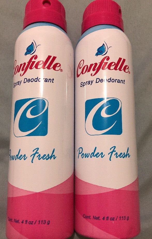 Confielle Powder Fresh Deodorant Spray - 4 fl oz, Pack of 2