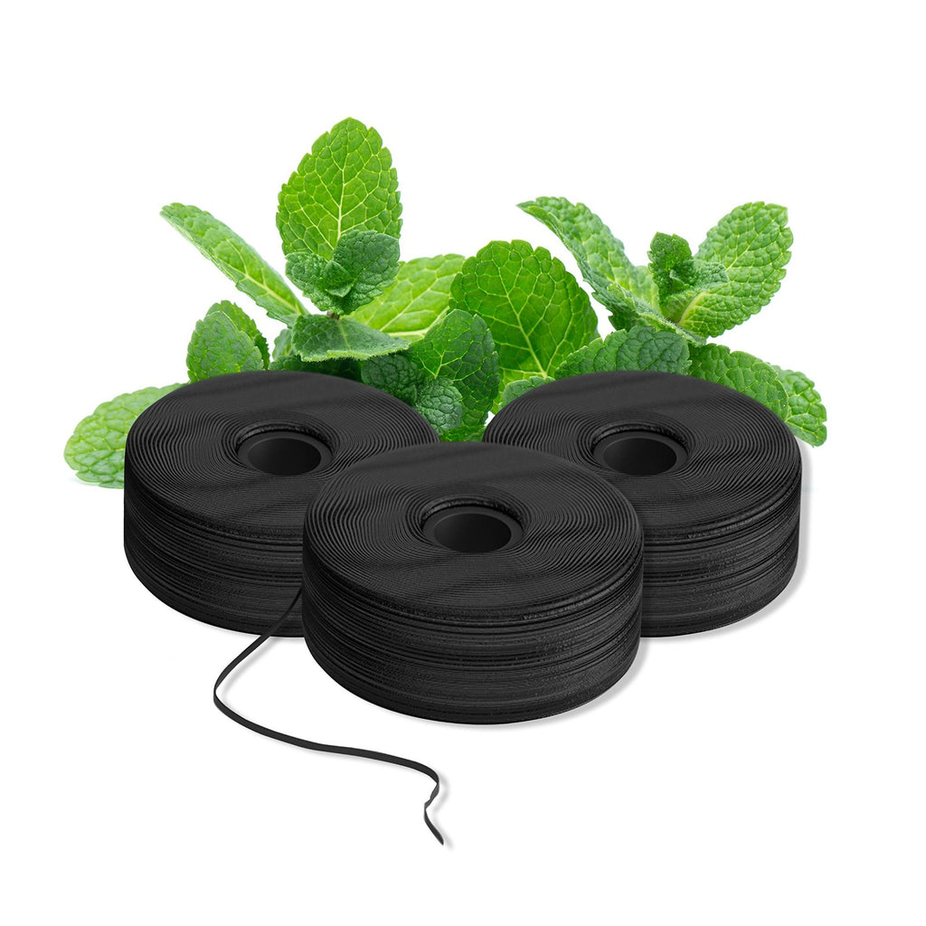 Expanding Dental Floss Refills - Mint Eucalyptus Aroma, 3 Pack, 96 Yards