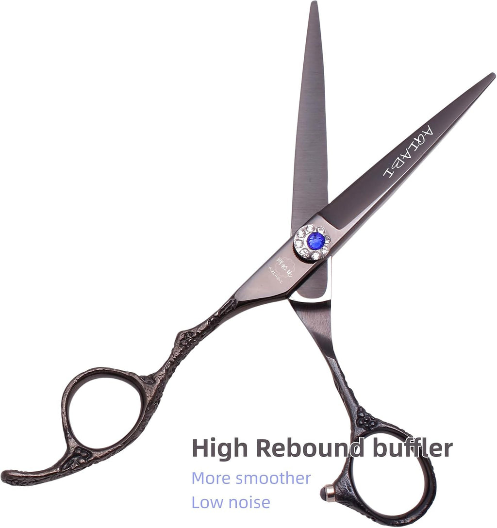 Left-Handed Hair Cutting & Thinning Scissors - 6 Inch Professional Barber Shears
