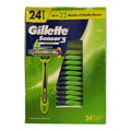 Gillette Men's Sensor3 Sensitive Disposable Razor Pack of 24 - Gentle & Comfortable Shaves
