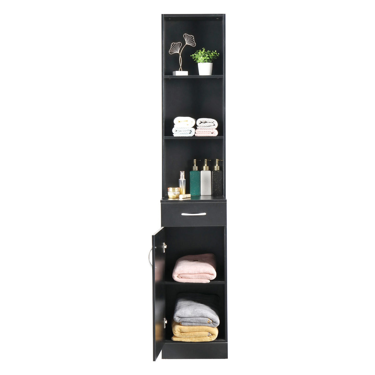 Wall Mount Hair Styling Barber Station with Drawer Storage for Salons