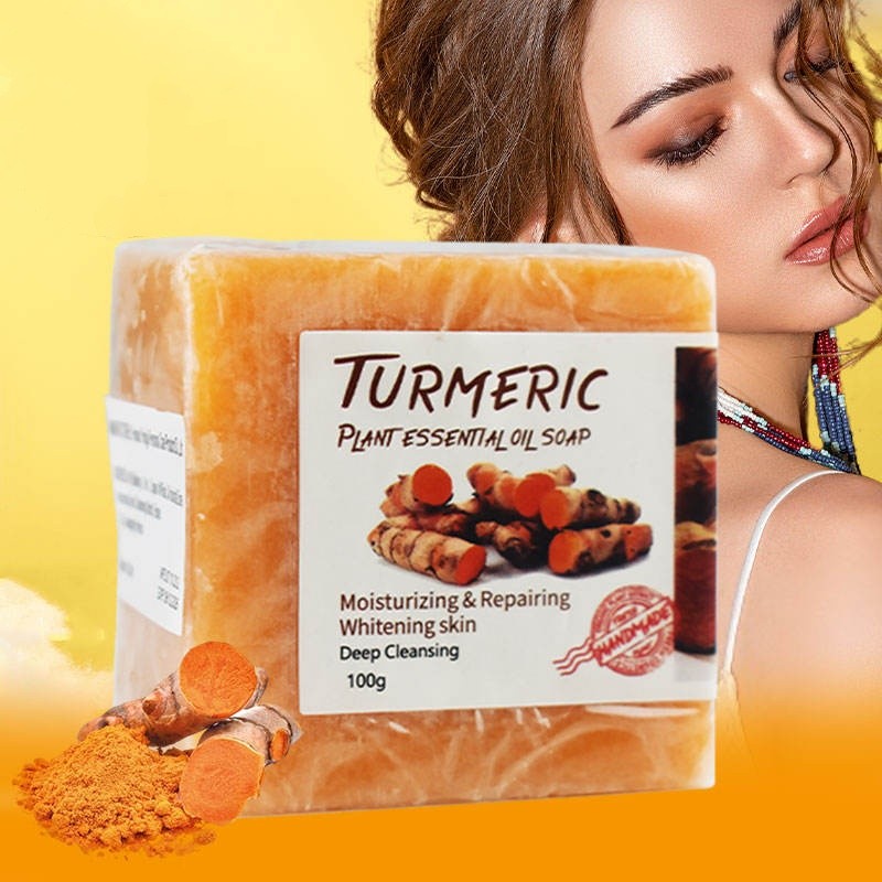 Turmeric & Ginger Skin Whitening Soap for Dark Spots Acne Brightening Natural