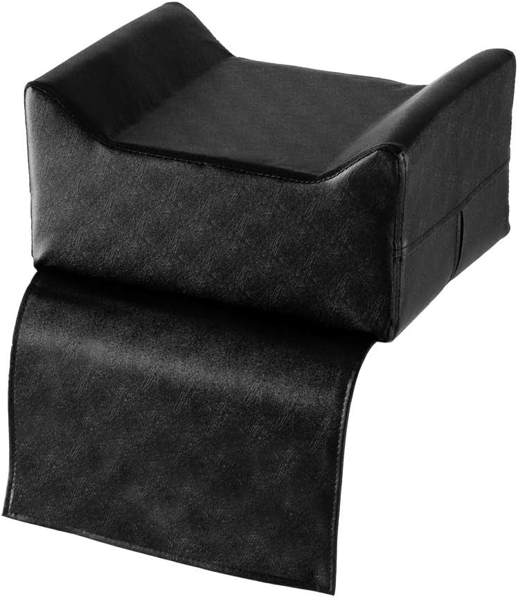 Kids Haircut Booster Seat Cushion for Barber Chairs Black, Safe & Wipeable