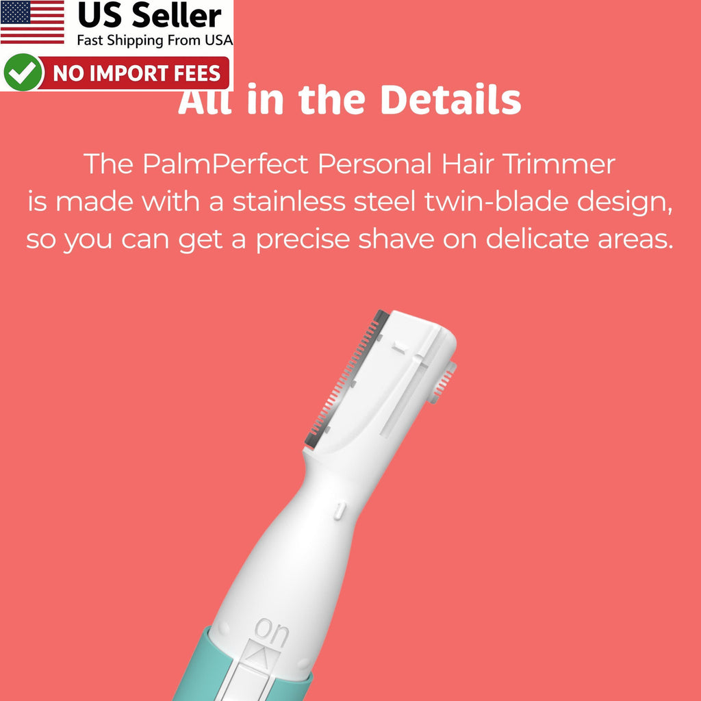 Personal Hair Trimmer for Eyebrows Nose Lip - Painless Grooming Kit