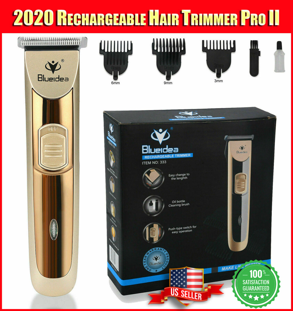 Rechargeable Men Hair Clipper Trimmer with Attachments - Grooming Kit