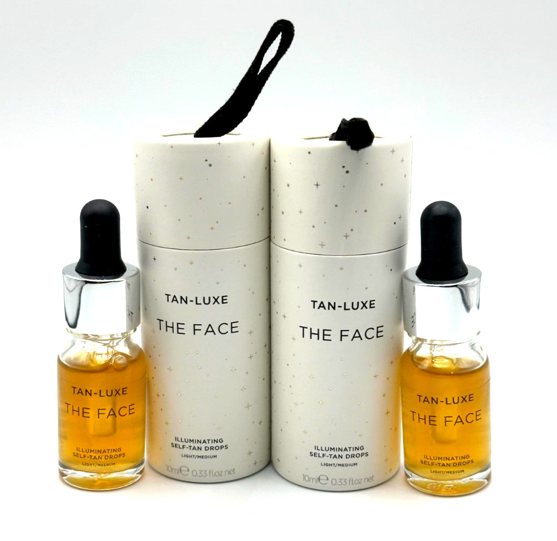 Self Tan Drops Light Medium - 2 Pack, Illuminating Face Serum