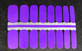 Color Nail Polish Strips 16-Pack Thermal Purple Pink Nail Wraps