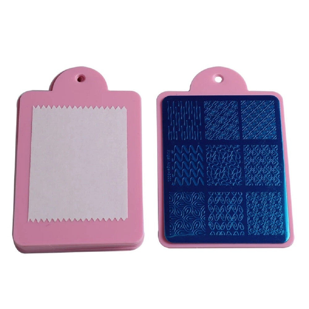Nail Art Stamping Image Plate Backer for 6x8cm Nail Stencils
