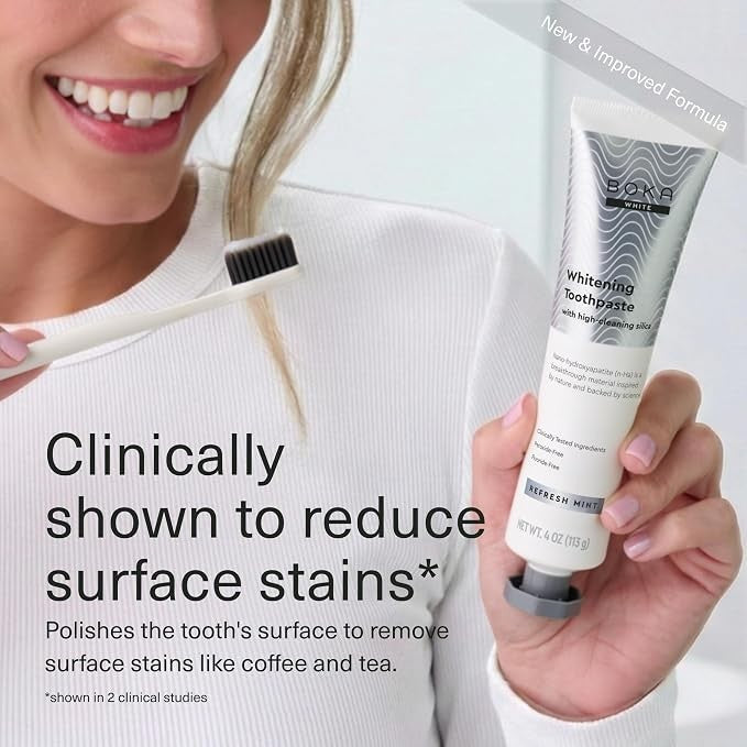 Fluoride-Free Nano Hydroxyapatite Toothpaste for Sensitive Teeth - Natural Whitening