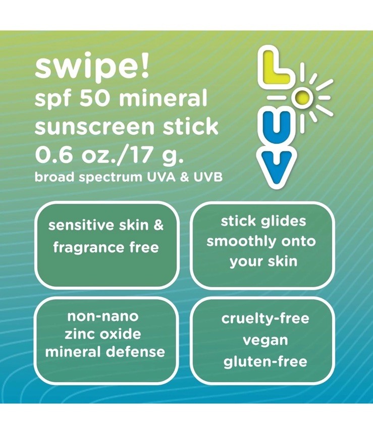 SPF 50 Mineral Sunscreen Stick - 0.6 oz, Broad Spectrum UV Protection